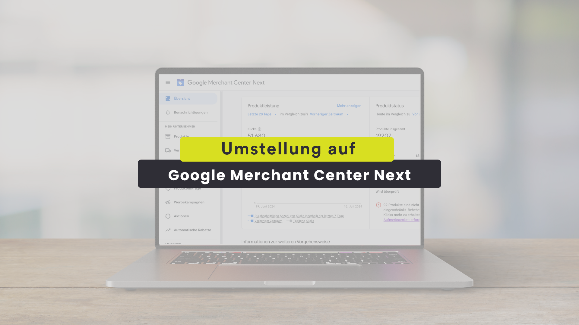 Google Merchant Center Next Umstellung
